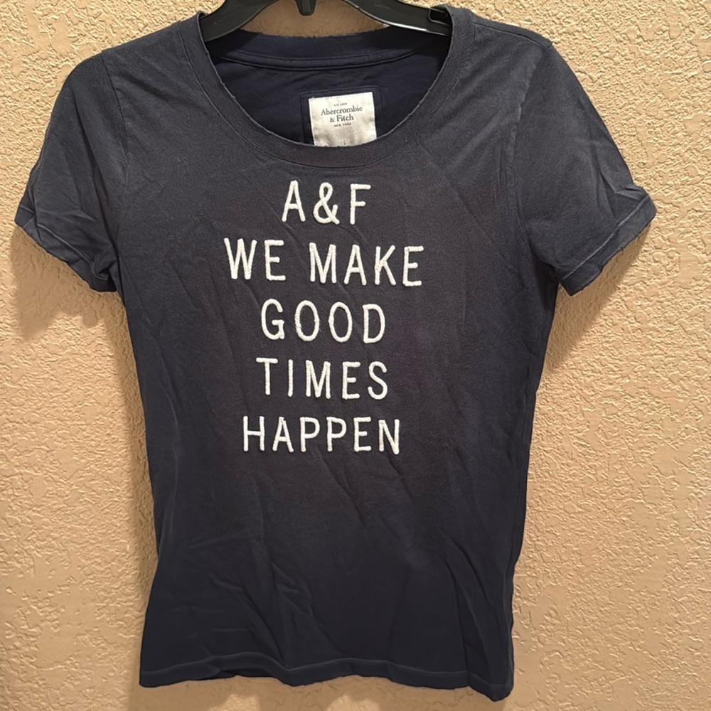 NWT HTF RARE VINTAGE Abercrombie & Fitch “A&F We Make Good Times Happen” tee.